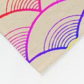 Rainbow Scallops Fleecedecke (Ecke)
