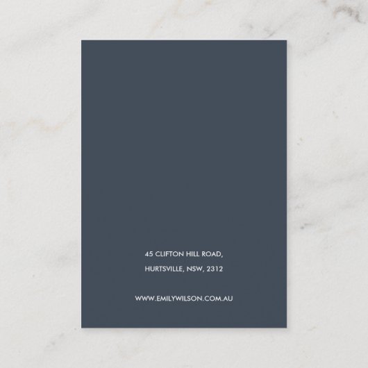 RAINBOW SCANDI BLUSH HEART EARRING STUD DISPLAY VISITENKARTE (Rückseite)