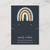RAINBOW SCANDI BLUSH NAVY EARRING NECKLACE DISPLAY VISITENKARTE (Vorderseite)