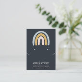 RAINBOW SCANDI BLUSH NAVY EARRING NECKLACE DISPLAY VISITENKARTE (Stehend Vorderseite)