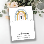 RAINBOW SCANDI BLUSH NECKLACE BRACELET DISPLAY VISITENKARTE