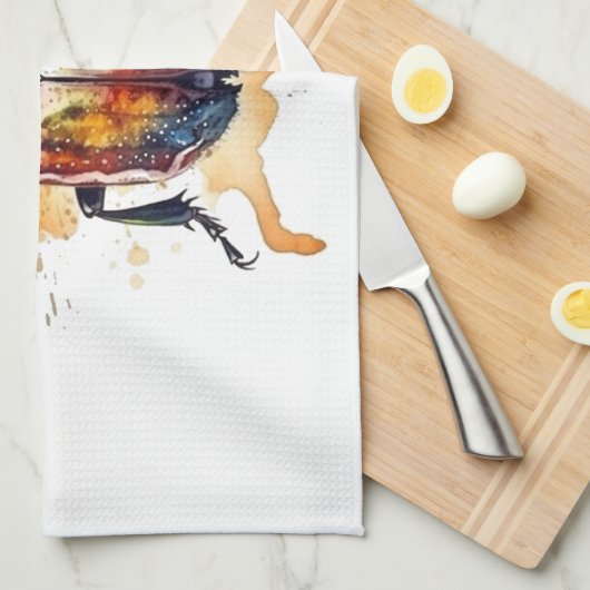 Rainbow Scarab Geschirrtuch (Viertel Falte)