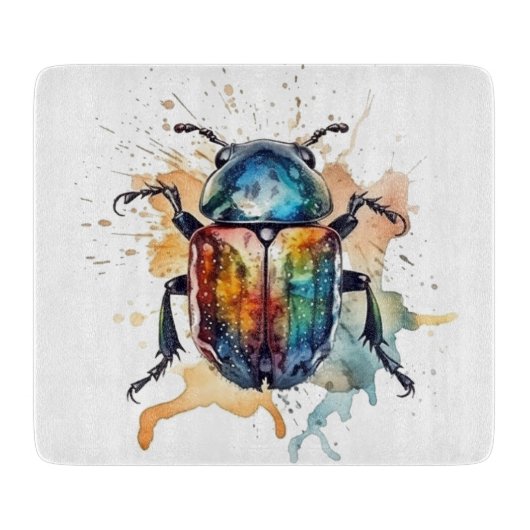 Rainbow Scarab Schneidebrett (Vorderseite)