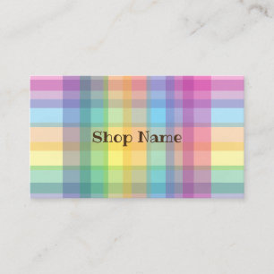 Rainbow Schachbrett Visitenkarte