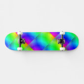 Rainbow Schachbrett von Kenneth Yoncich Skateboard (Horizontal)
