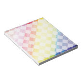 Rainbow-Schachbretter Notizblock (angewinkelt)
