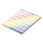 Rainbow-Schachbretter Notizblock (Rotiert)
