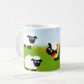 Rainbow-Schafe, LGbt, Kaffeetasse (Vorderseite Links)