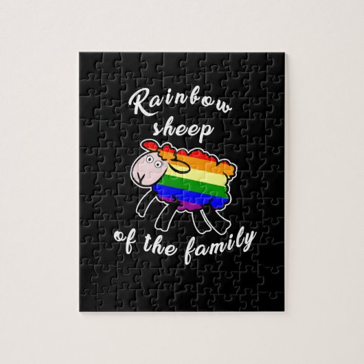 Rainbow Schafe Puzzle (Vertikal)