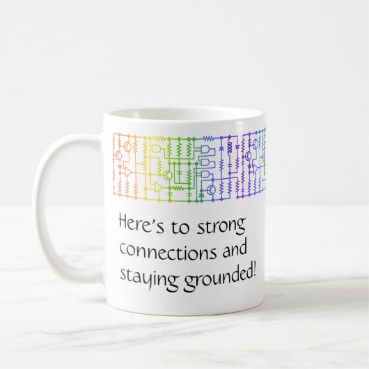 Rainbow Schematica Personalisierte Mug Kaffeetasse (Links)
