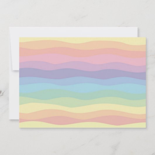 Rainbow-Schleime aus Party | Gender Neutral Einladung (Rückseite)