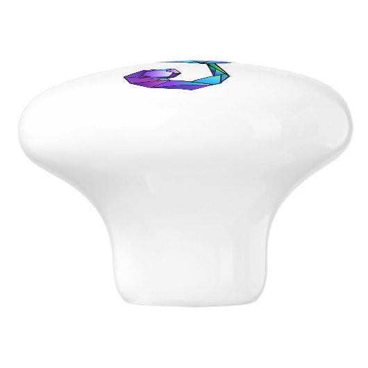 Rainbow-Schlüsselbund Keramikknauf (Seitenansicht)