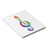 Rainbow-Schlüsselbund Notizblock (angewinkelt)