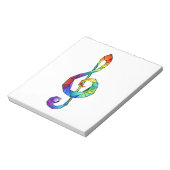 Rainbow-Schlüsselbund Notizblock (Rotiert)