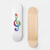 Rainbow-Schlüsselbund Skateboard (Vorderseite)