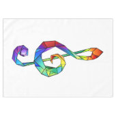 Rainbow-Schlüsselbund Tischdecke (Vorderseite (Horizontal))