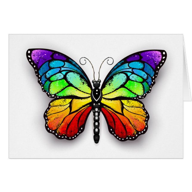 Rainbow-Schmetterling Monarch (Vorderseite (Horizontal))