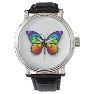 Rainbow-Schmetterling Monarch Armbanduhr