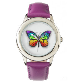 Rainbow-Schmetterling Monarch Armbanduhr