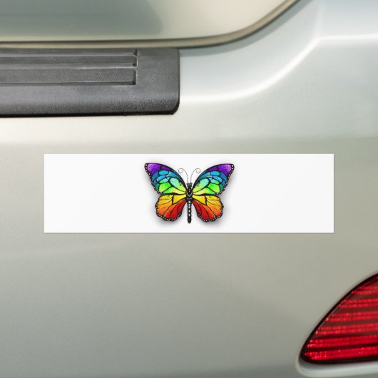 Rainbow-Schmetterling Monarch Autoaufkleber (Auf Auto)