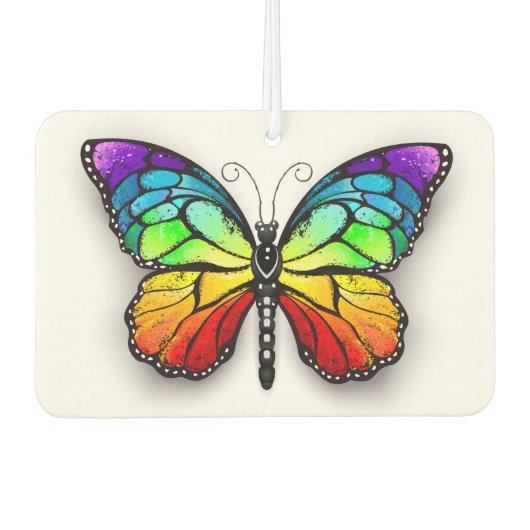 Rainbow-Schmetterling Monarch Autolufterfrischer (Vorderseite)