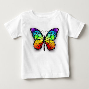 Rainbow-Schmetterling Monarch Baby T-shirt