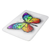 Rainbow-Schmetterling Monarch Badematte (Schrägansicht)