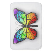Rainbow-Schmetterling Monarch Badematte (Vorderseite Vertikal)