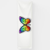 Rainbow-Schmetterling Monarch Banner (Vertikal)