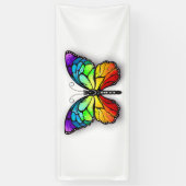 Rainbow-Schmetterling Monarch Banner (Vertikal)
