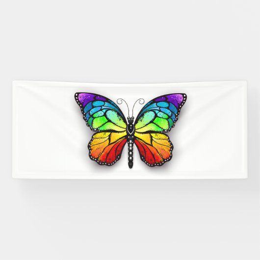 Rainbow-Schmetterling Monarch Banner (Horizontal)