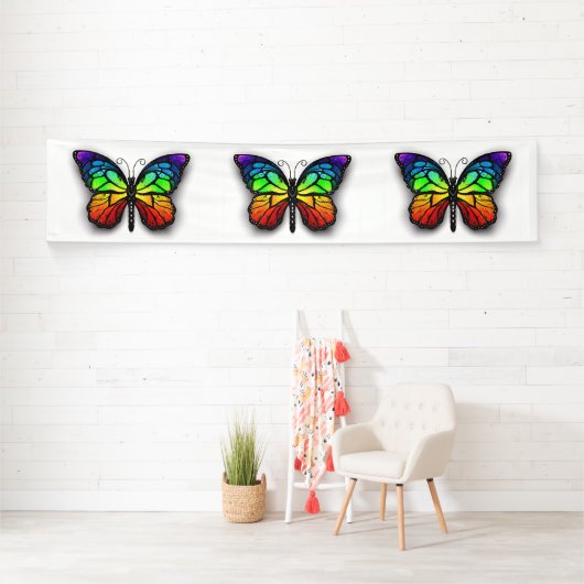 Rainbow-Schmetterling Monarch Banner (Insitu)