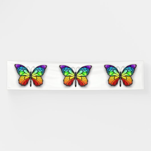 Rainbow-Schmetterling Monarch Banner (Horizontal)