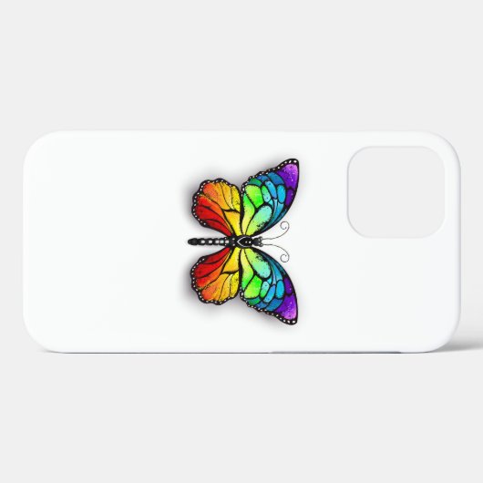 Rainbow-Schmetterling Monarch Case-Mate iPhone Hülle (Rückseite (Horizontal))
