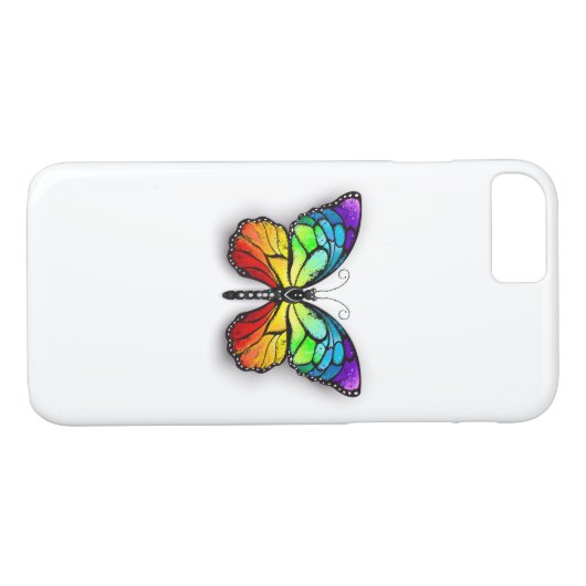 Rainbow-Schmetterling Monarch Case-Mate iPhone Hülle (Rückseite (Horizontal))