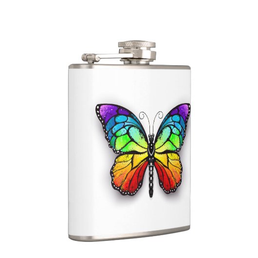 Rainbow-Schmetterling Monarch Flachmann (Rechts)