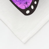 Rainbow-Schmetterling Monarch Fleecedecke (Ecke)