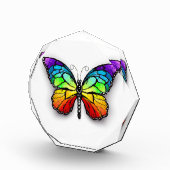 Rainbow-Schmetterling Monarch Fotoblock (Rechts)