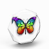 Rainbow-Schmetterling Monarch Fotoblock (Links)