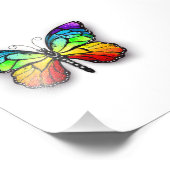 Rainbow-Schmetterling Monarch Fotodruck (Ecke)