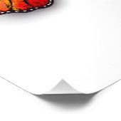 Rainbow-Schmetterling Monarch Fotodruck (Ecke)