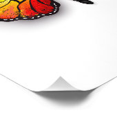 Rainbow-Schmetterling Monarch Fotodruck (Ecke)