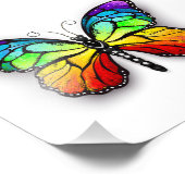 Rainbow-Schmetterling Monarch Fotodruck (Ecke)