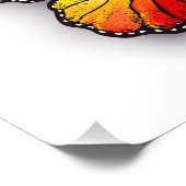 Rainbow-Schmetterling Monarch Fotodruck (Ecke)