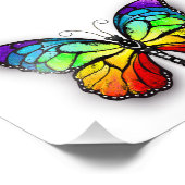 Rainbow-Schmetterling Monarch Fotodruck (Ecke)