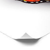 Rainbow-Schmetterling Monarch Fotodruck (Ecke)