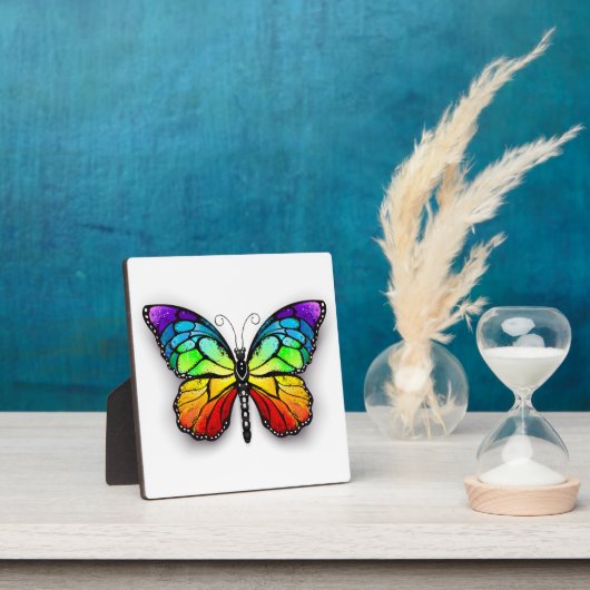 Rainbow-Schmetterling Monarch Fotoplatte (InSitu)