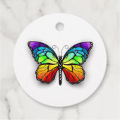 Rainbow-Schmetterling Monarch Geschenkanhänger (Rückseite)