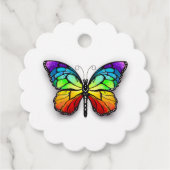 Rainbow-Schmetterling Monarch Geschenkanhänger (Vorderseite)