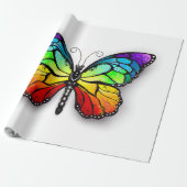 Rainbow-Schmetterling Monarch Geschenkpapier (Ungerollt)